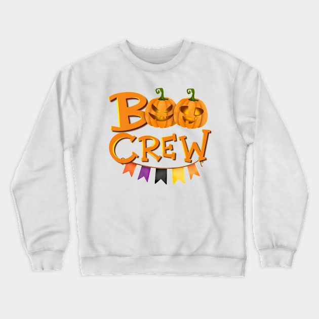 Boo crew Halloween design Crewneck Sweatshirt by PrintAmor